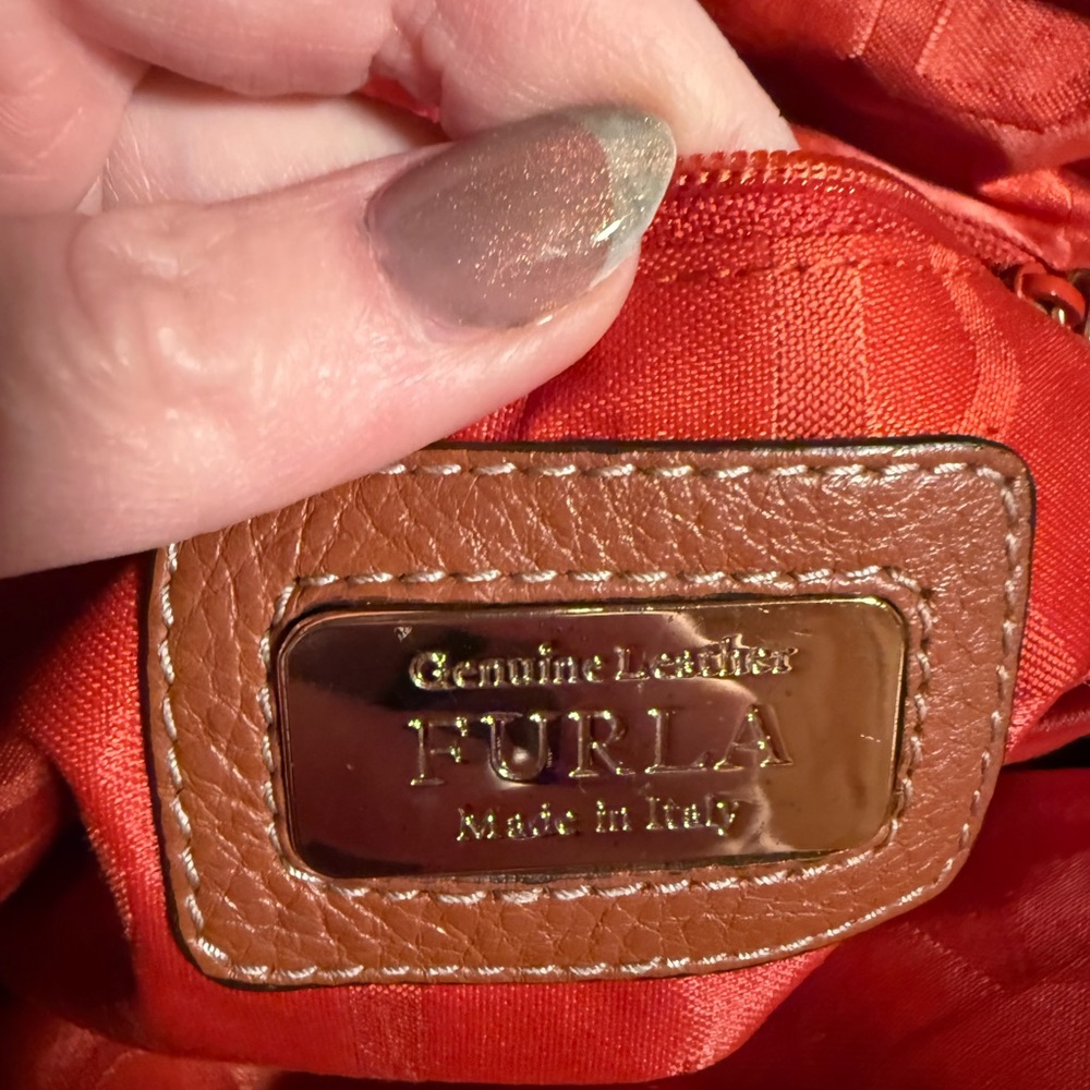 Furla Two-Tone Leather Satchel - Picture 2 of 14